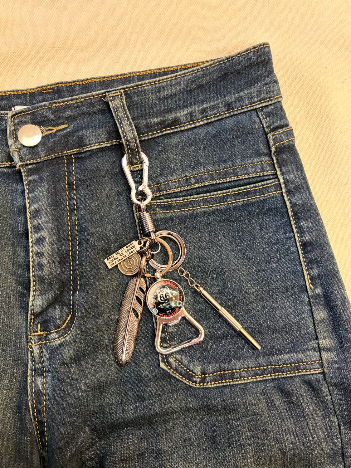 Route 66 빈티지 멀티 키링 상품이미지4