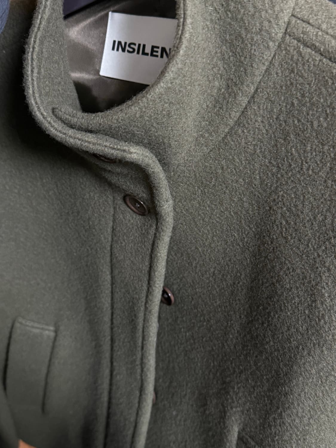 인사일런스우먼 미니멀 쇼트 코트 BROWN 상품이미지5