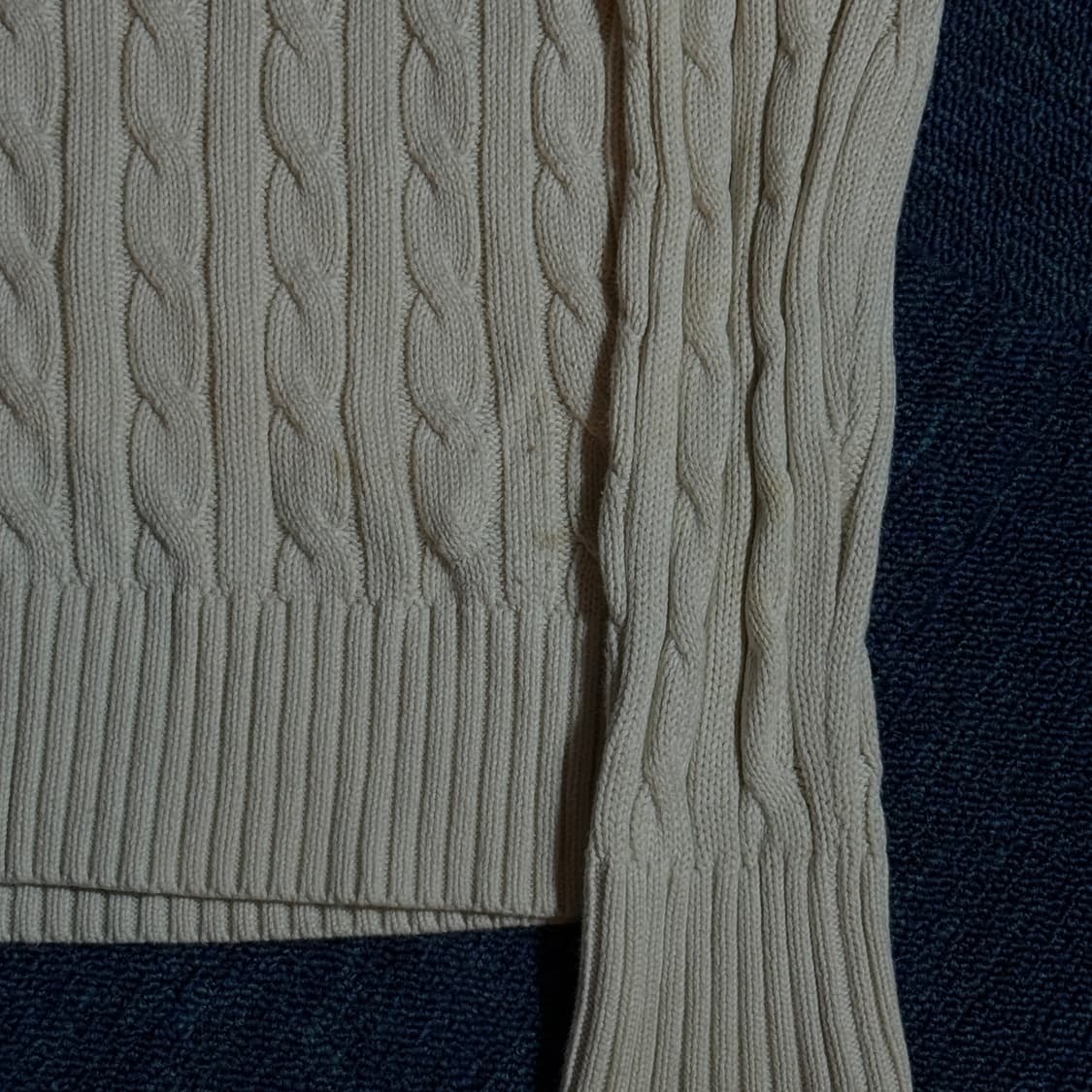 폴로 랄프로렌 케이블니트 아이보리 상품이미지4