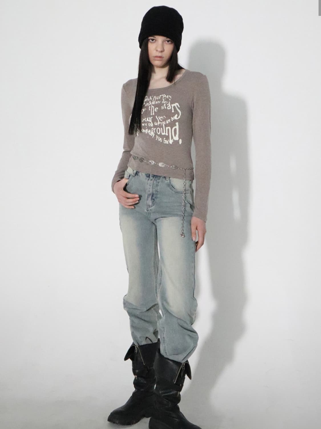 칙스 Keep your eyes 롱 슬리브 티셔츠 상품이미지1