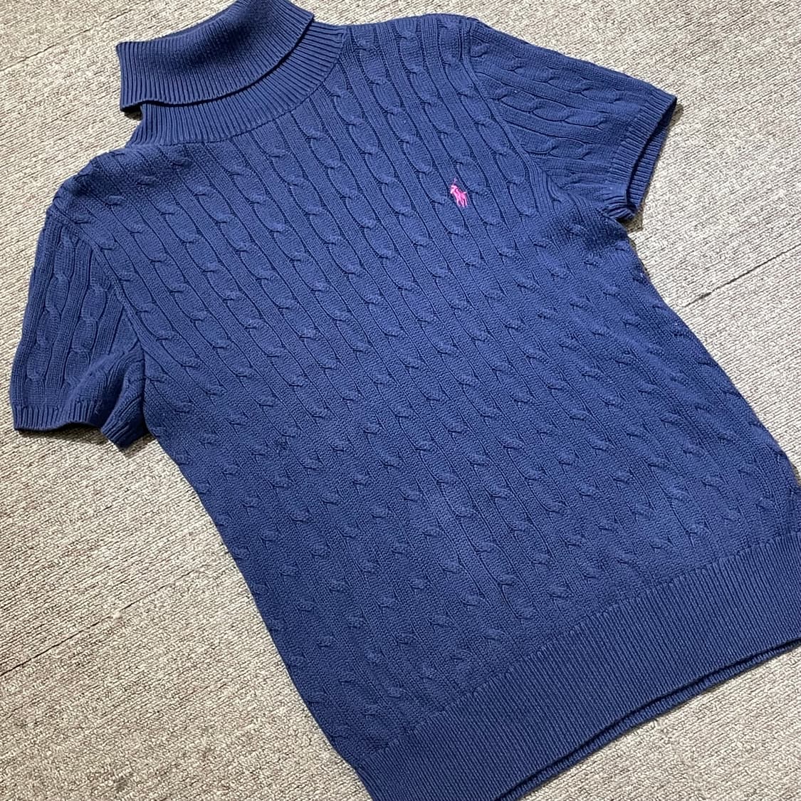 (XL) POLO 폴로 랄프로렌 스포츠 케이블 반팔 니트 상품이미지6