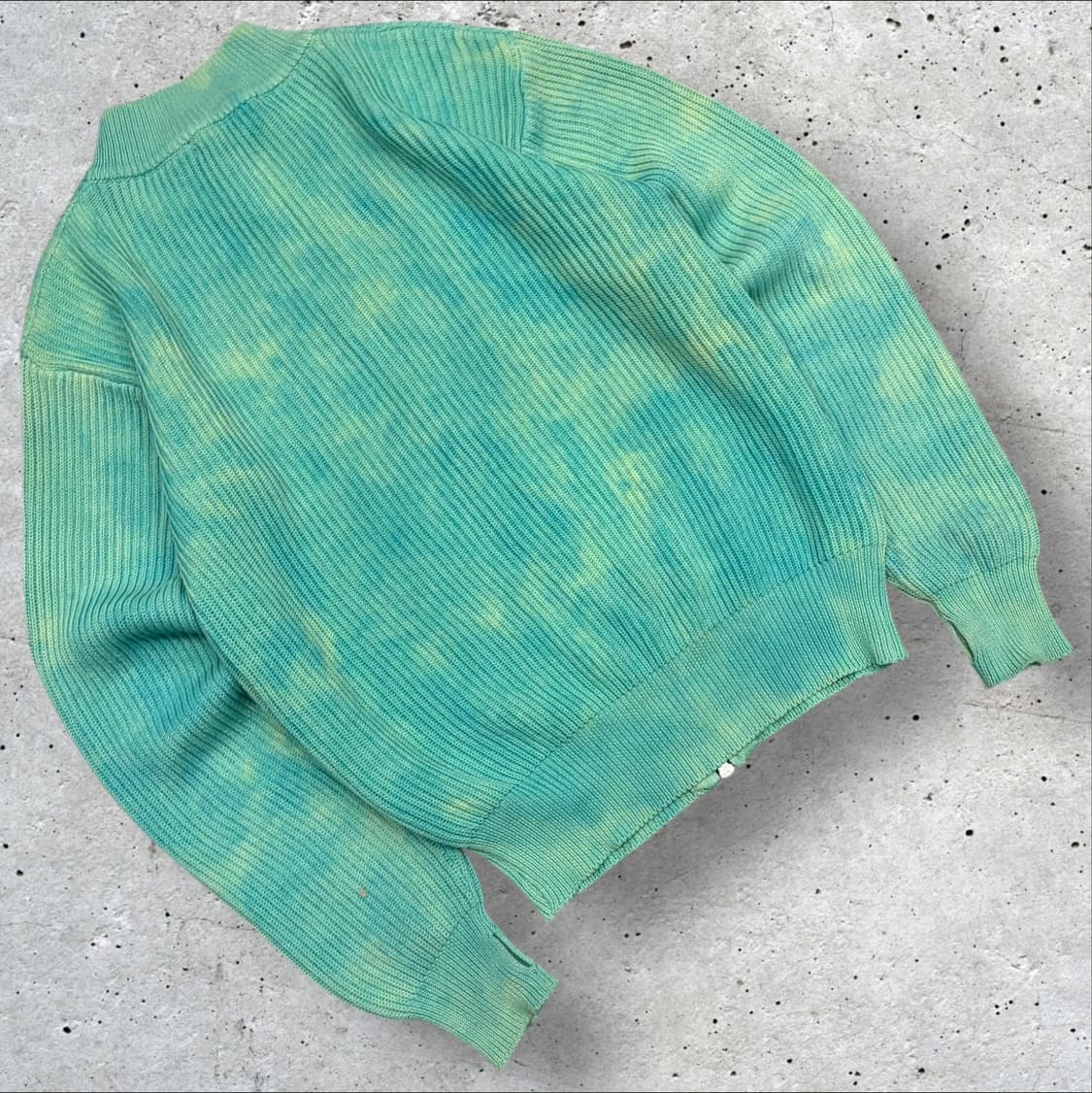 [M] MMLG 엠엠엘지 타이다이 니트 집업 그린 B936 상품이미지2