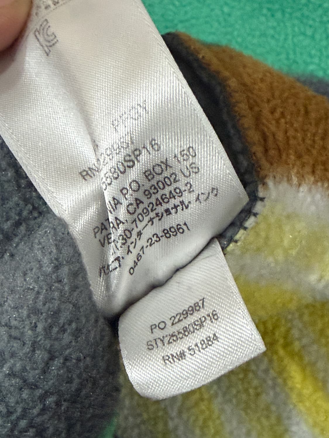 J29 파타고니아 신칠라 스트라이프 스냅티 플리스 S 상품이미지5