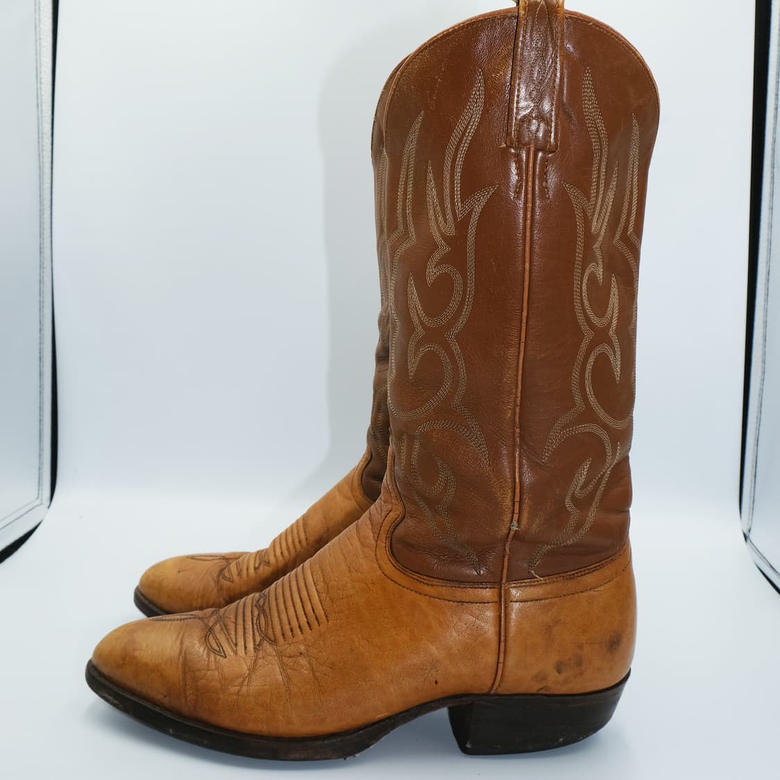 빈티지 J.Chisholm 웨스턴 레더 부츠 9D(270) BT27009 상품이미지4