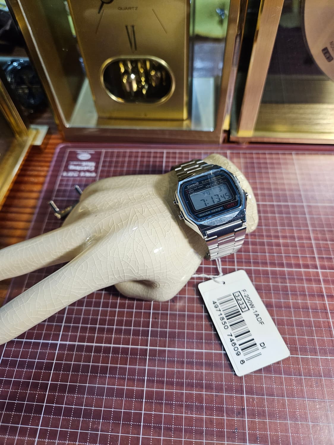 카시오 메탈 시계 A158WA-1Q  오리지널 빈티지, 새제품 상품이미지2