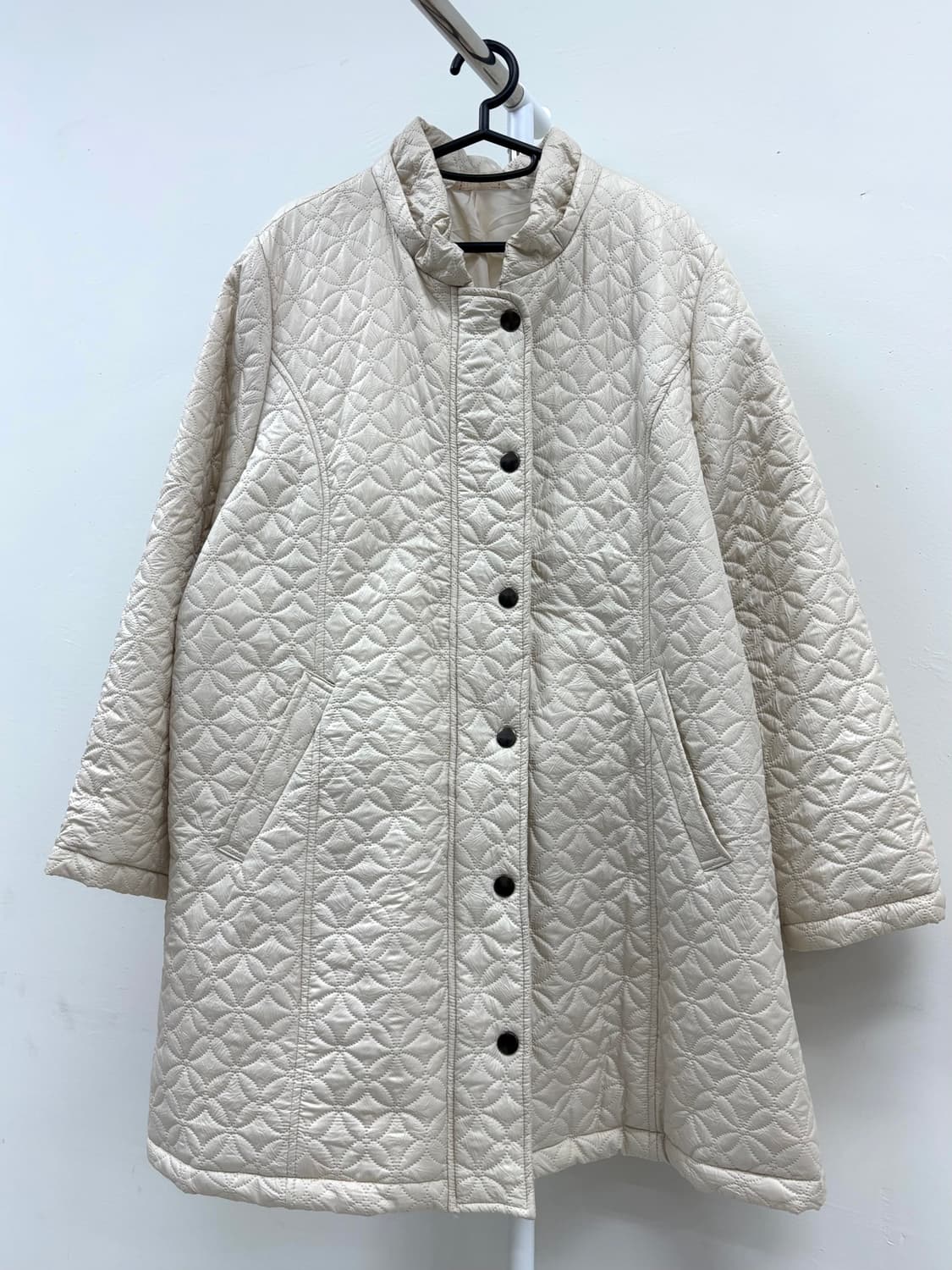 빈티지 아이보리 퀄팅 점퍼 상품이미지5