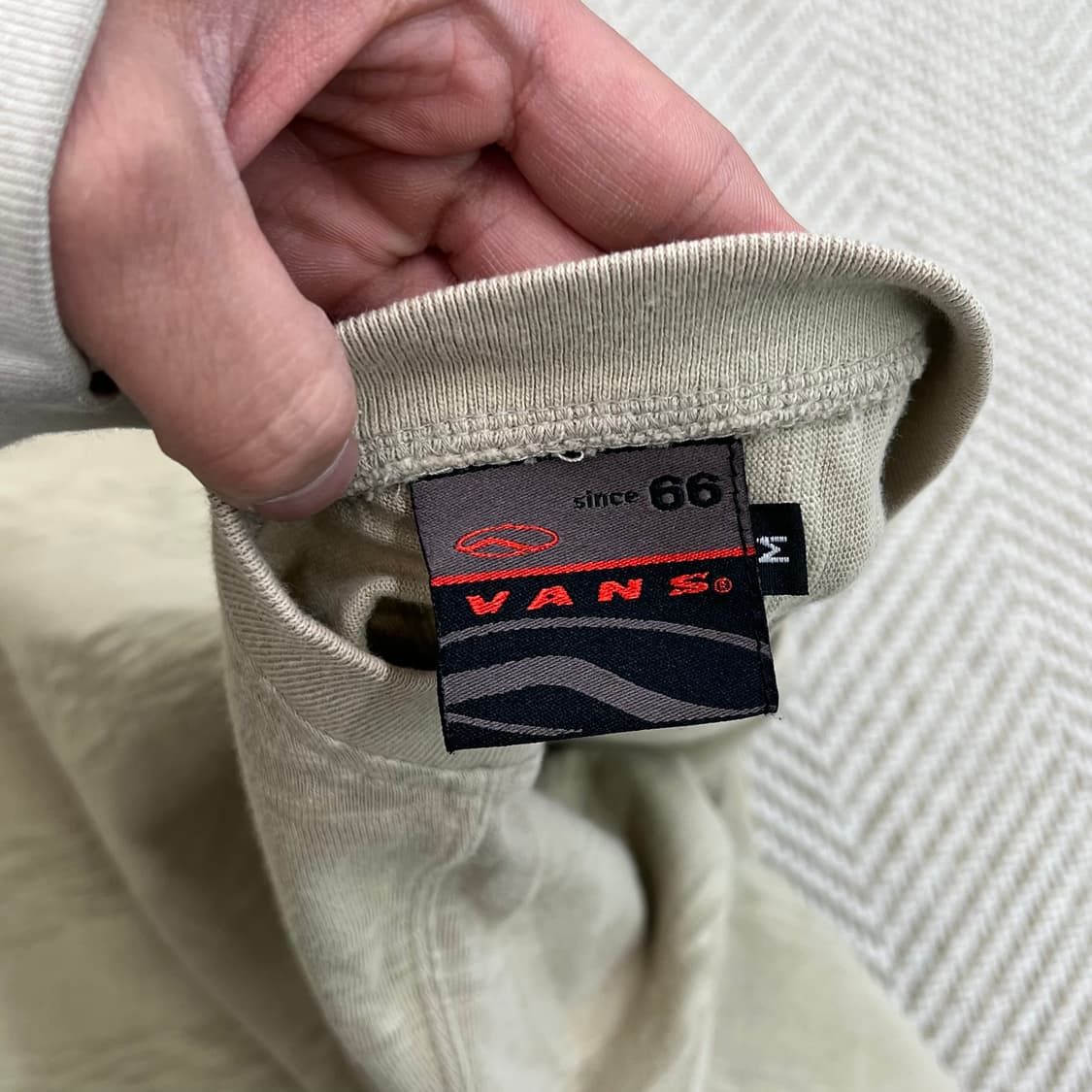 90s 반스 로고 헨리넥 티셔츠 r3334 상품이미지7