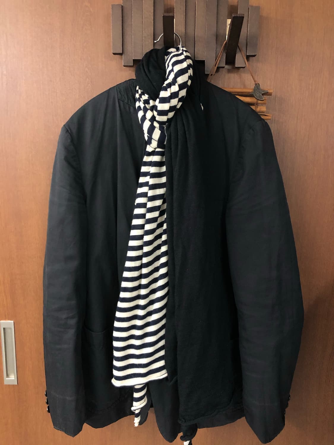 Comme des garcons 하프 스트라이프 머플러 상품이미지4