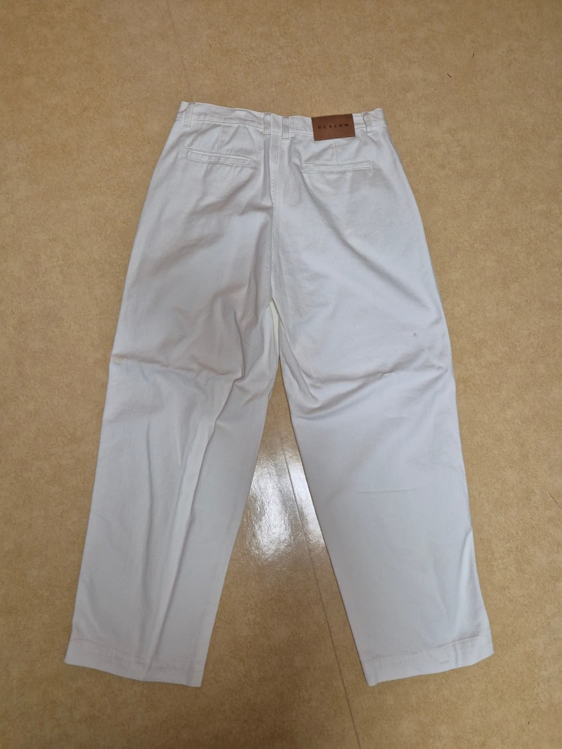 [비슬로우X패션약국]ONE TUCK CURVED COOL DENIM PA 상품이미지2