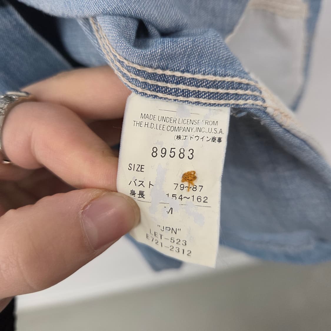 Lee 데님 셔츠 자켓 빈티지 스타일 여s 상품이미지9
