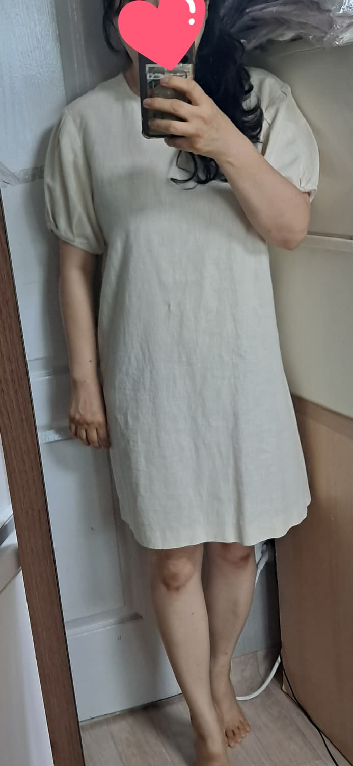 LIBRE 린넨 퍼프 원피스 55~66 상품이미지9