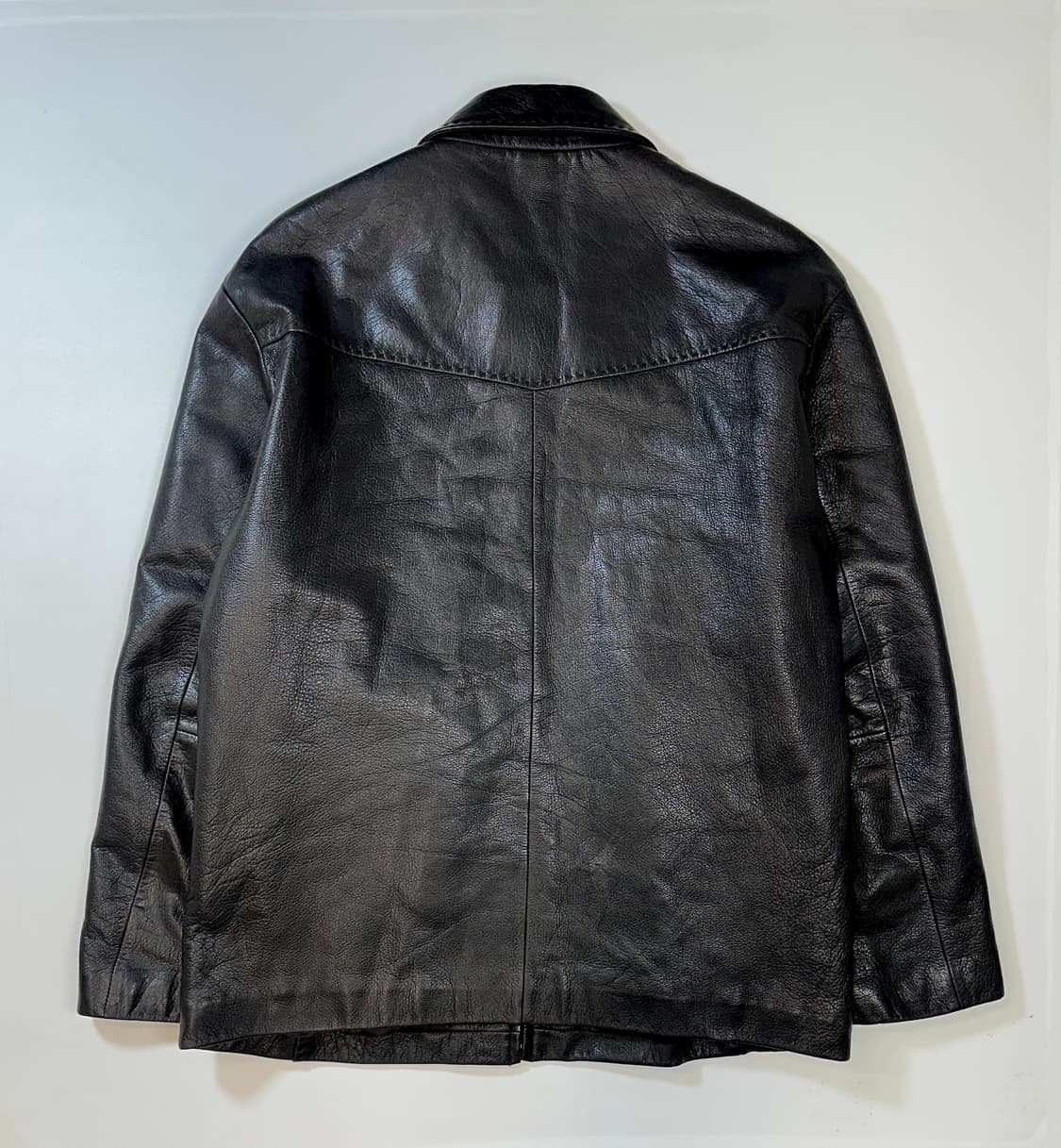 Lambskin stitch  racer jacket(실측100) 상품이미지2