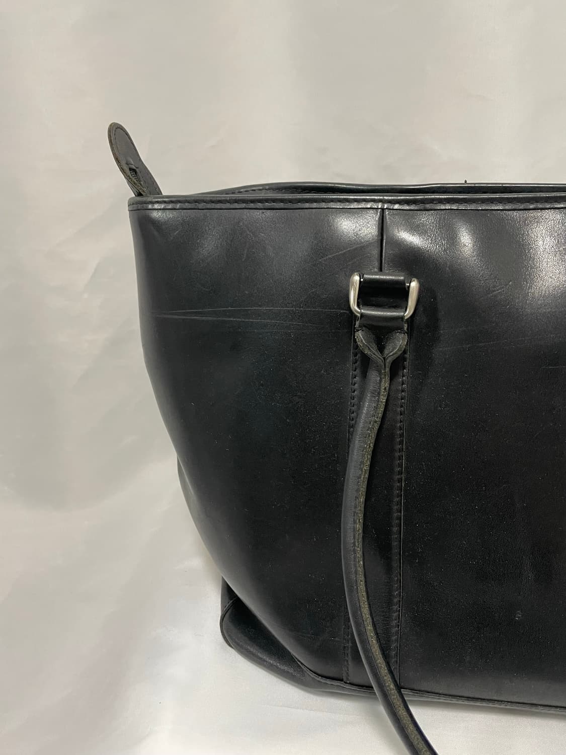 [OS] 엘엘빈 레더 라지 토트백 블랟 상품이미지5