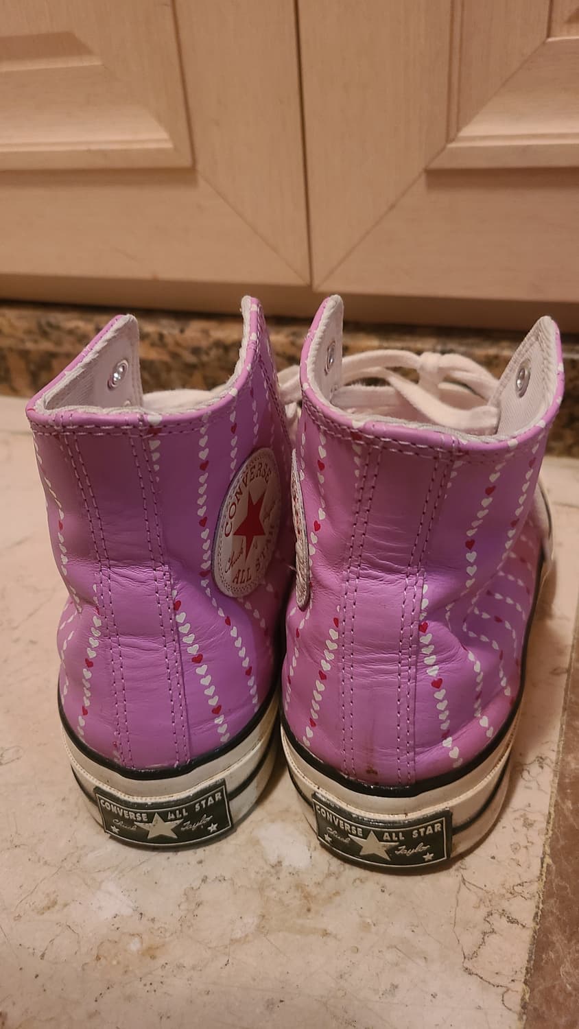 컨버스 척 하이 퍼플 하트 운동화 상품이미지7