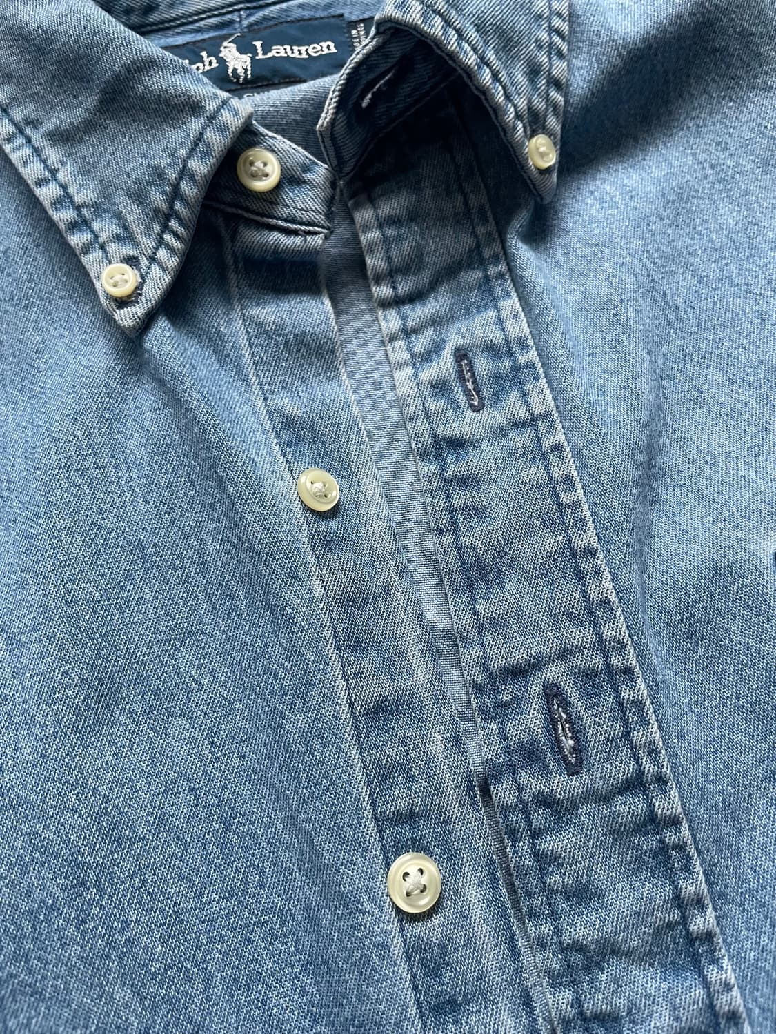 폴로 빅셔츠 데님 S (Big Shirt 랄프로렌 빅옥스포드) 상품이미지2