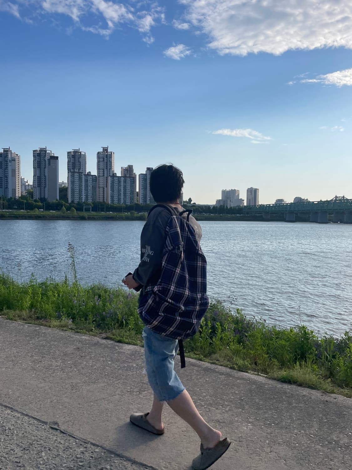 R13 플란넬 오버사이즈드 백팩 상품이미지3