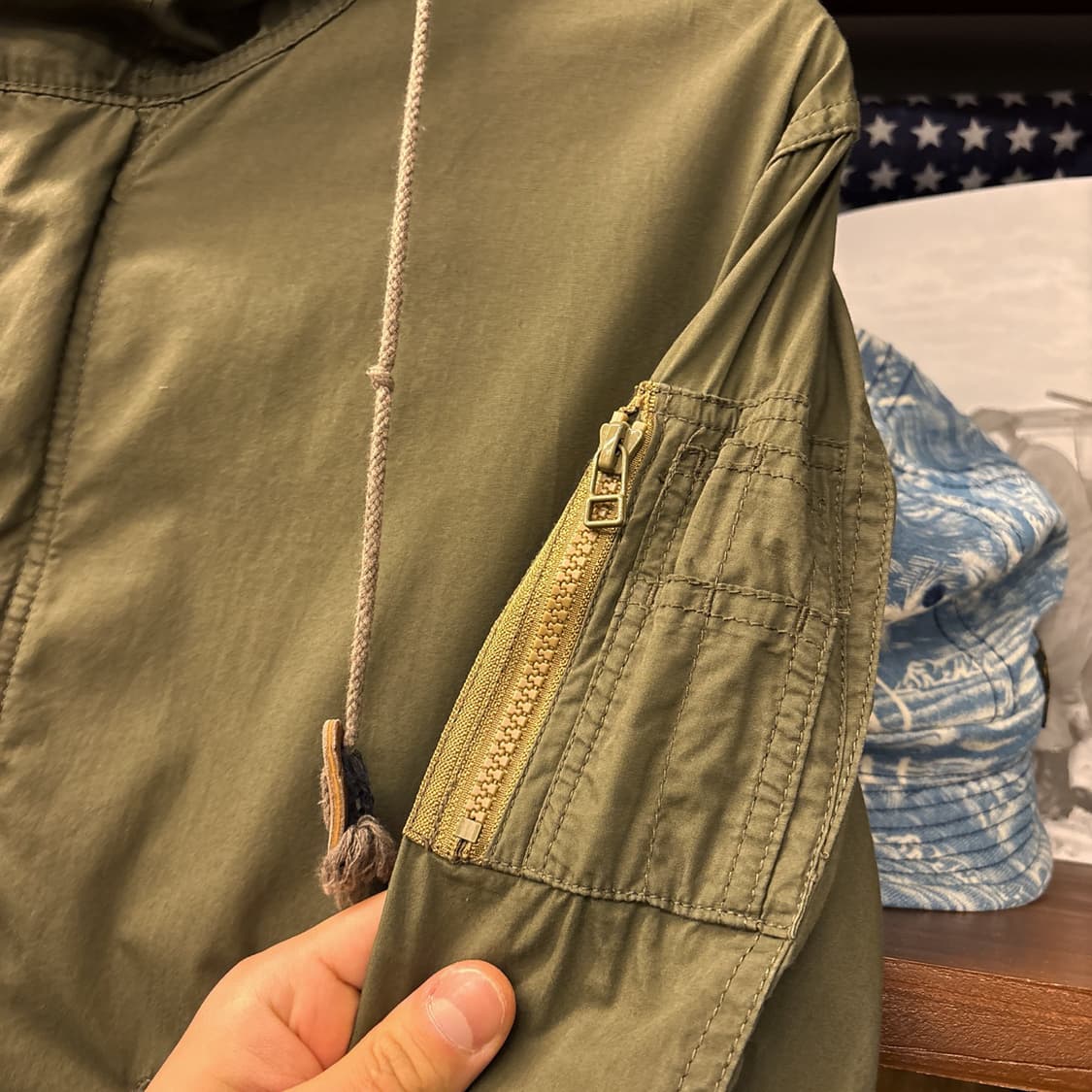 00s 아비렉스 라이트웨이트 코튼쉘 피쉬테일 파카 N1286 상품이미지6