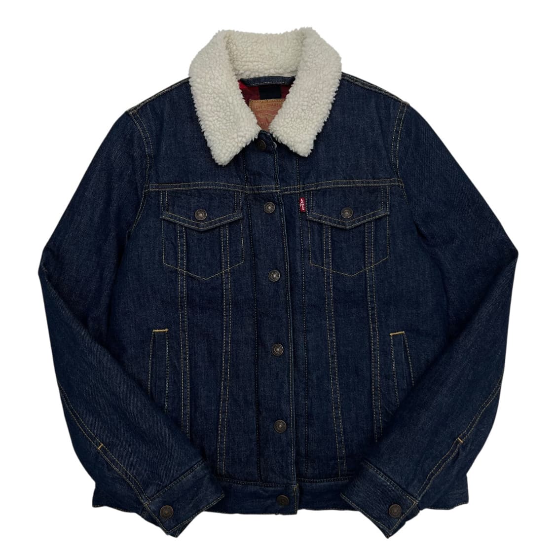 리바이스 뽀글이 카라 데님 자켓 S 상품이미지2