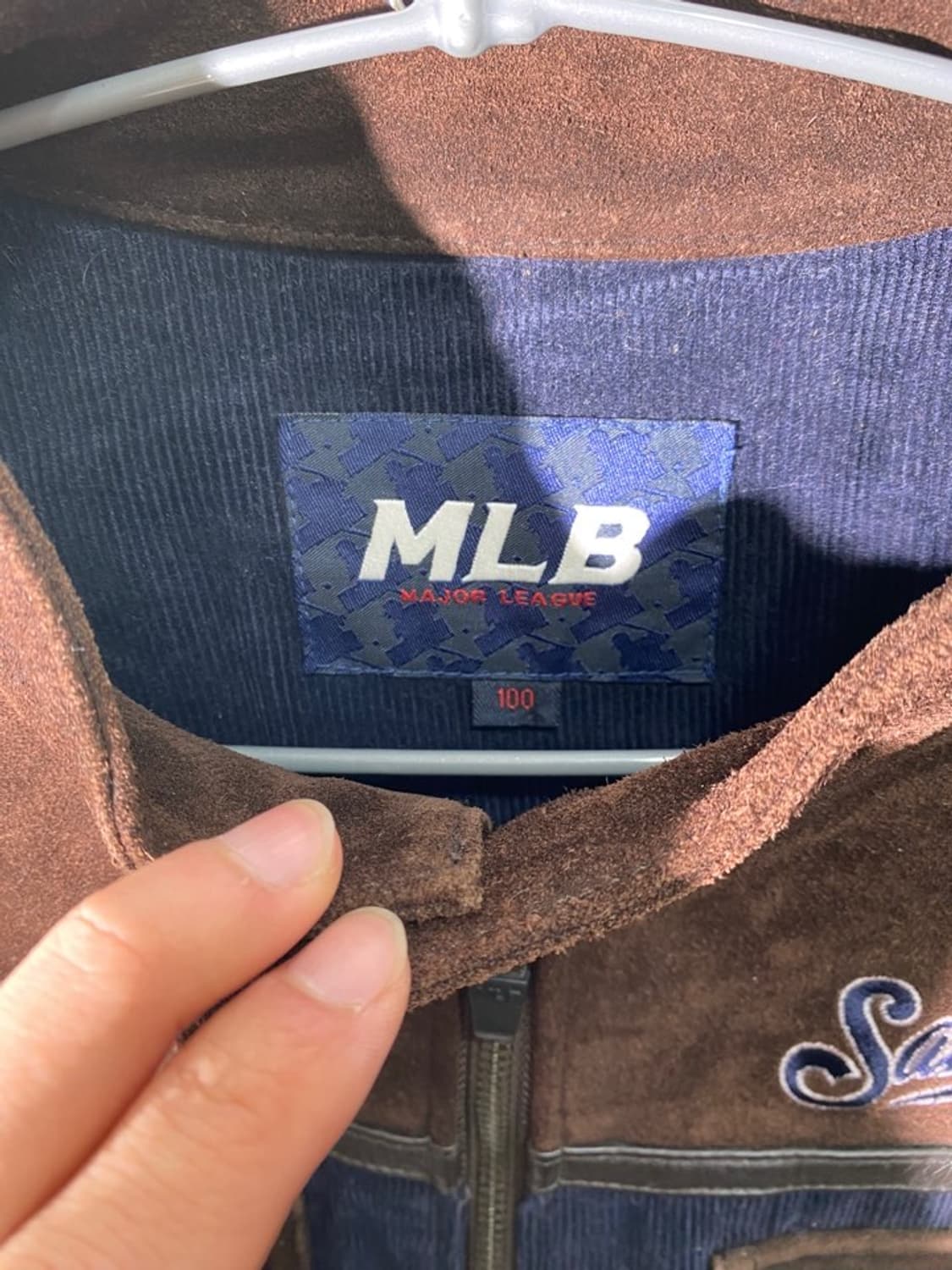 mlb 리얼 레더 코듀로이 자켓 상품이미지4