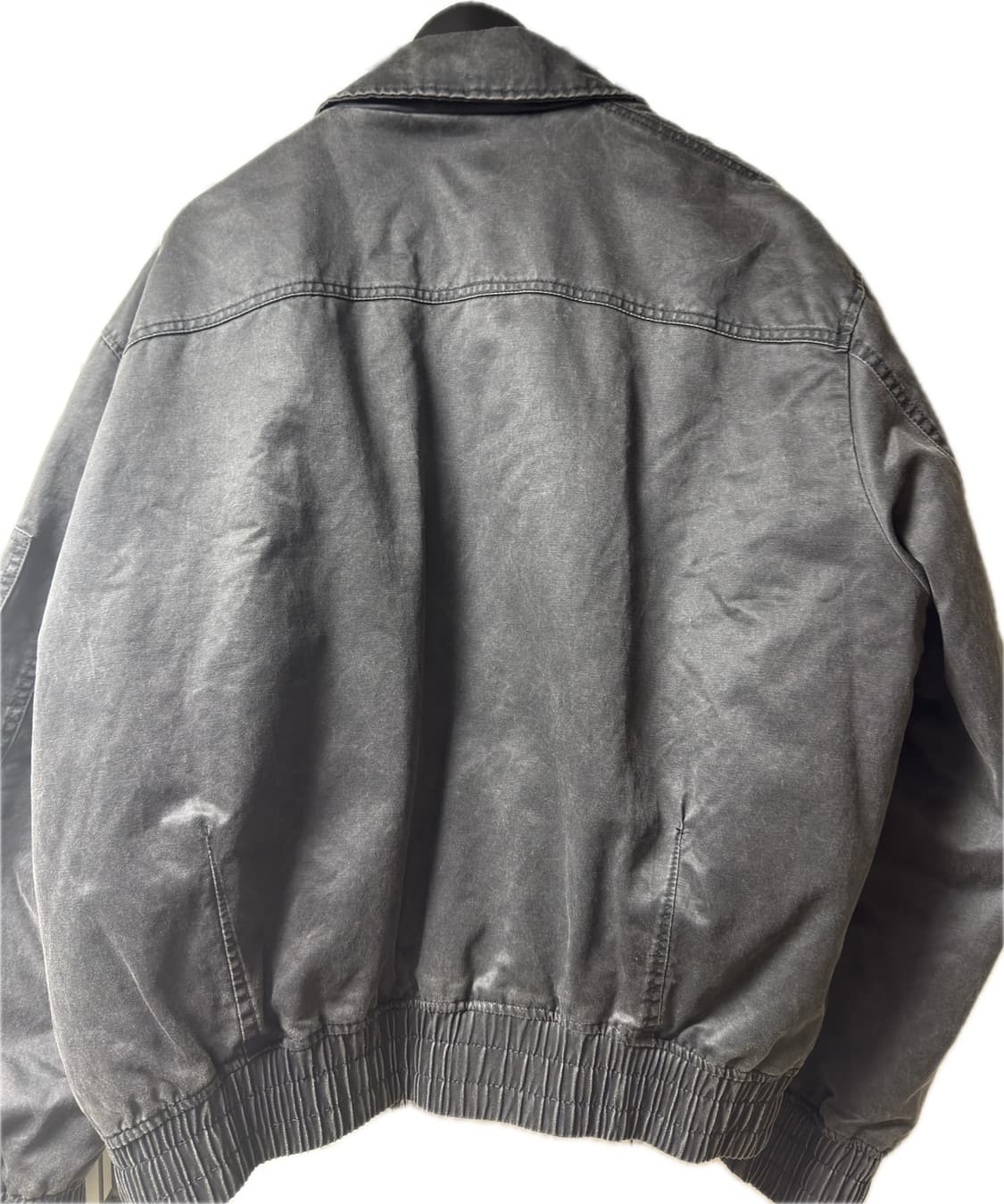 자라 왁스드 이펙드 워시드 자켓 L 상품이미지3