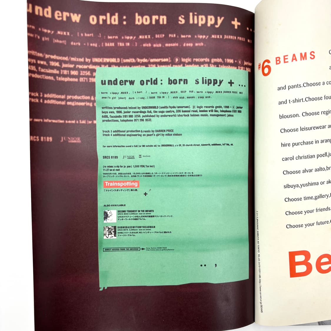 Trainspotting 1996‘s brochure 트레인스포팅 브로셔 상품이미지9