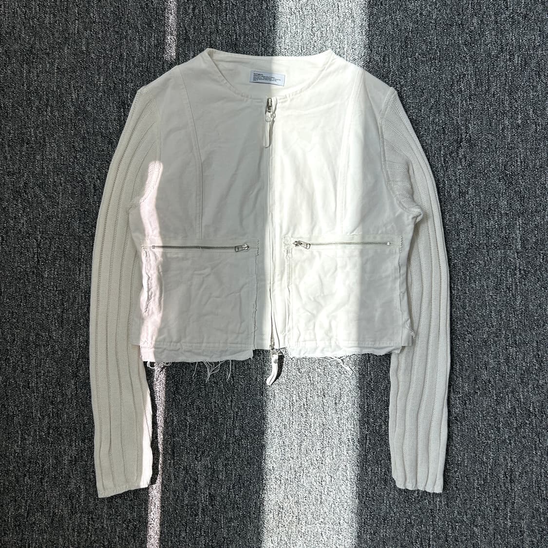 파르티멘토 논카라 베이지 니트 자켓 상품이미지1