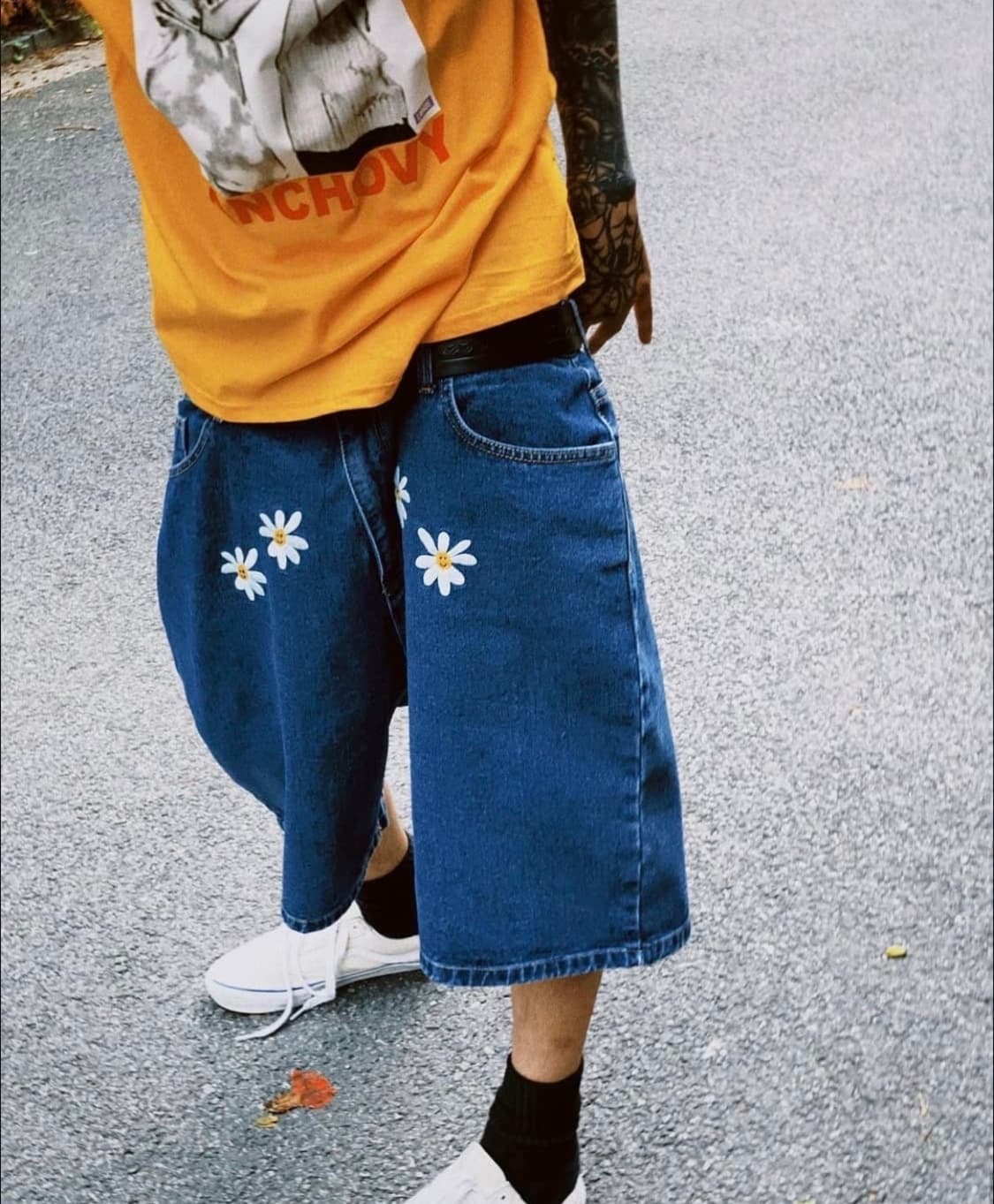 [M] 라브로스 데이지 데님 쇼츠 상품이미지3