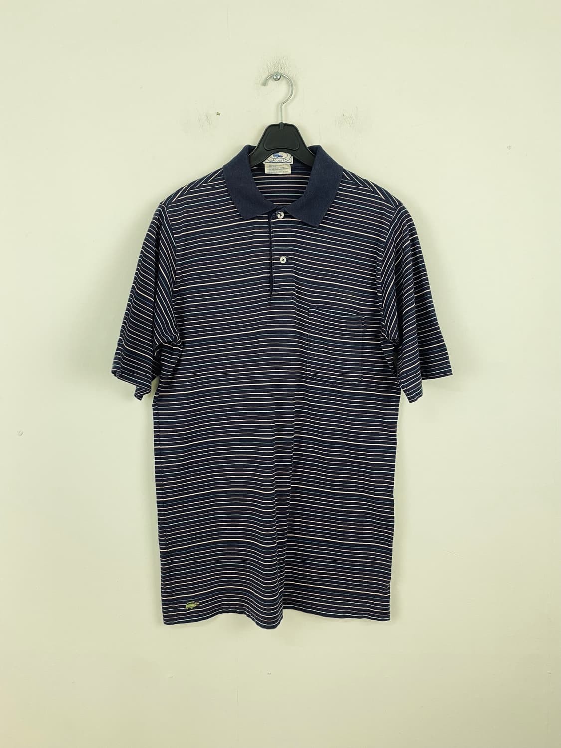 80-90s lzod Lacoste 라코스테 폴로 반팔티 M <120>  상품이미지1