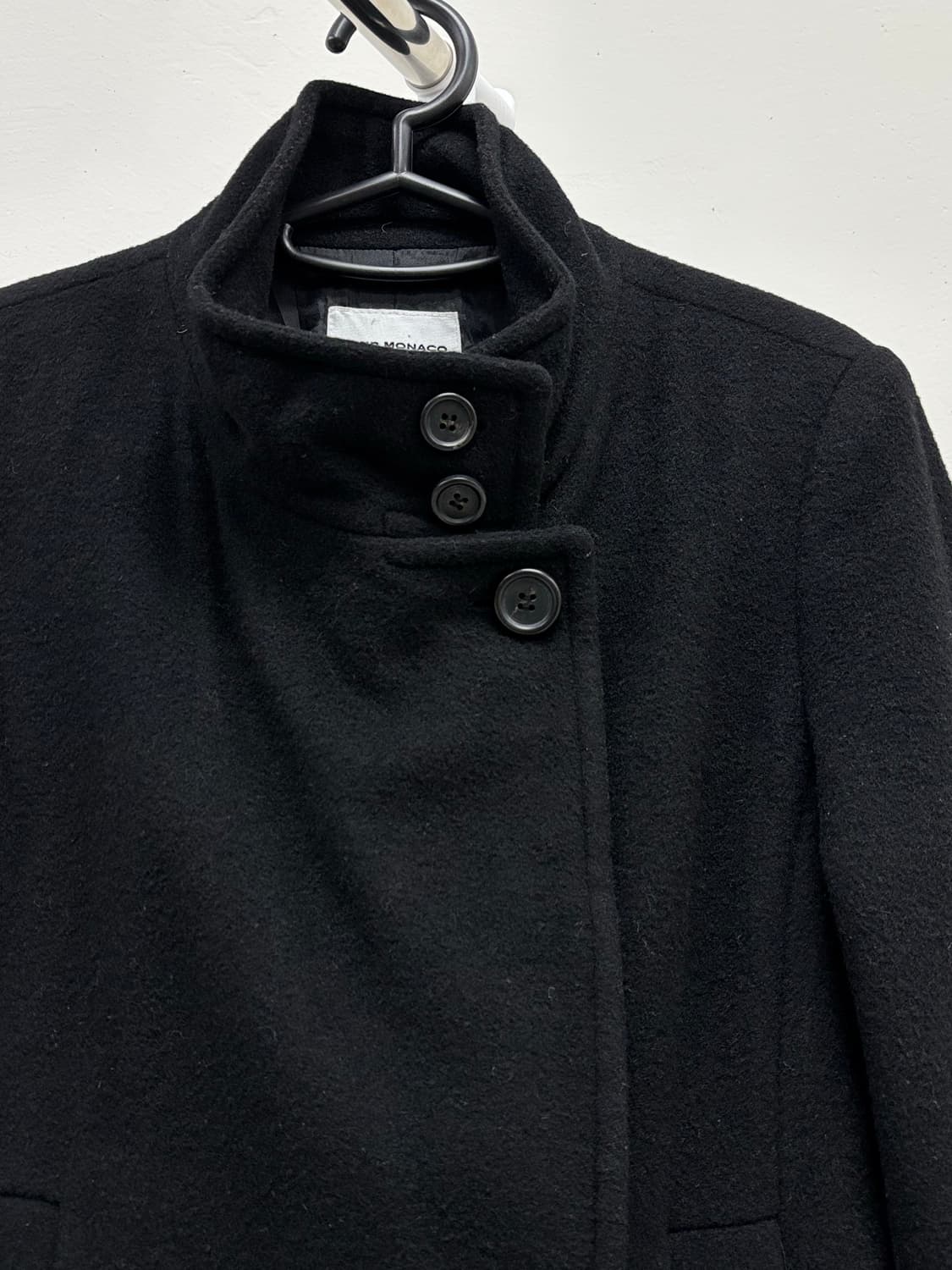 빈티지 블랙 하프 코트 상품이미지6