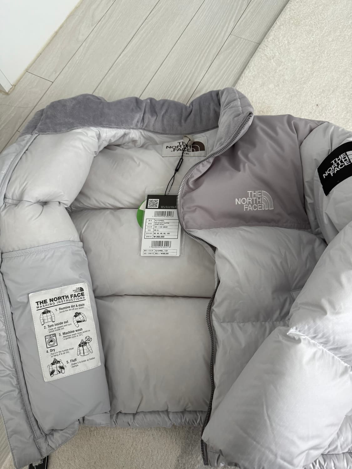 노스페이스 화이트라벨 눕시 아이스그레이 L 상품이미지2