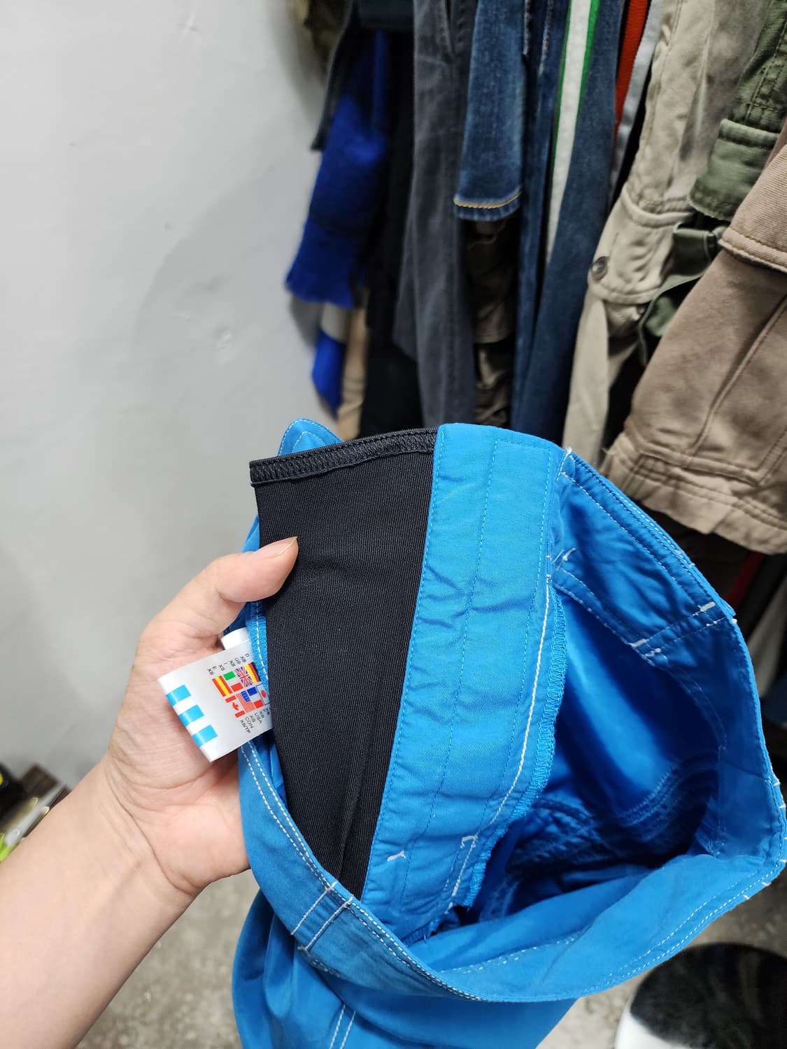 아디다스 블루 반바지 비치웨어 상품이미지5