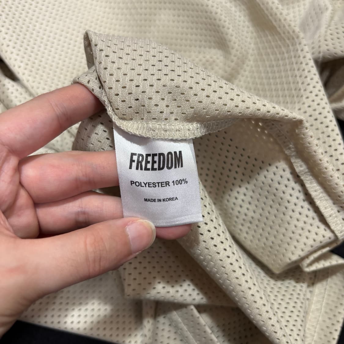 3XL 프리덤 FREEDOM 베이지 매쉬 헬스 럭비 져지 상품이미지6