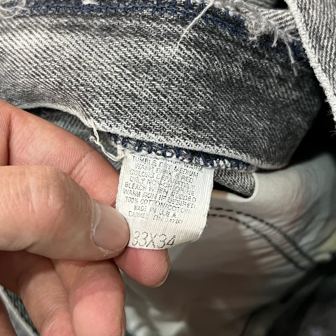  리 흑청 데님 팬츠 y16053 상품이미지7