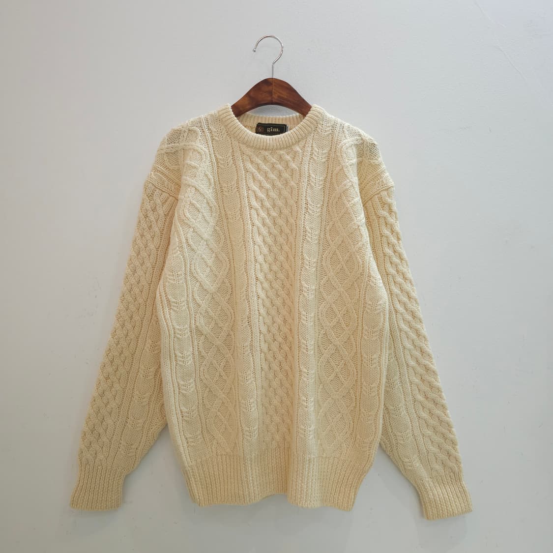 울 100% 피셔맨 케이블 니트 상품이미지1