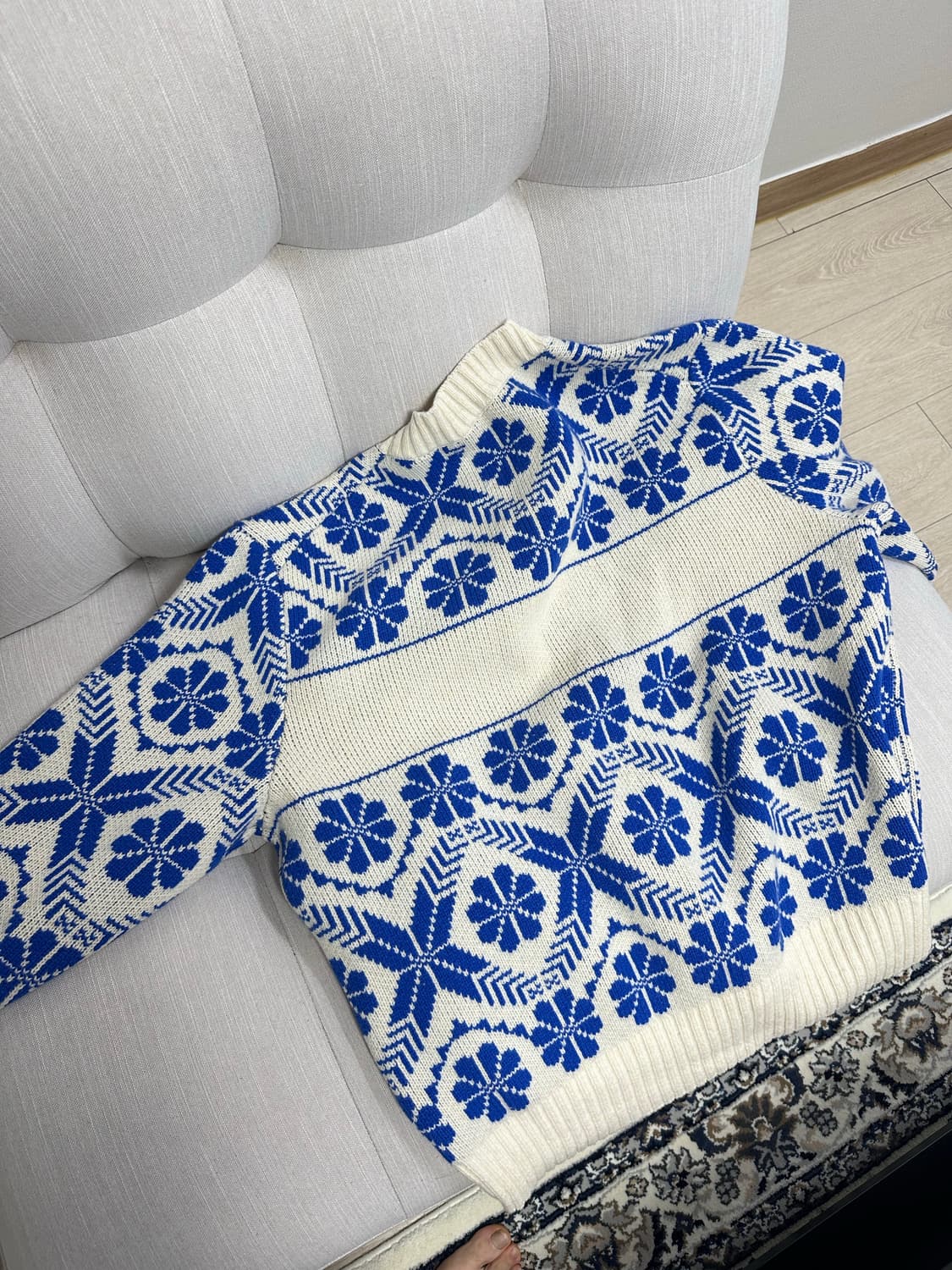 선플라워 페어아일 니트 팔아요 상품이미지2