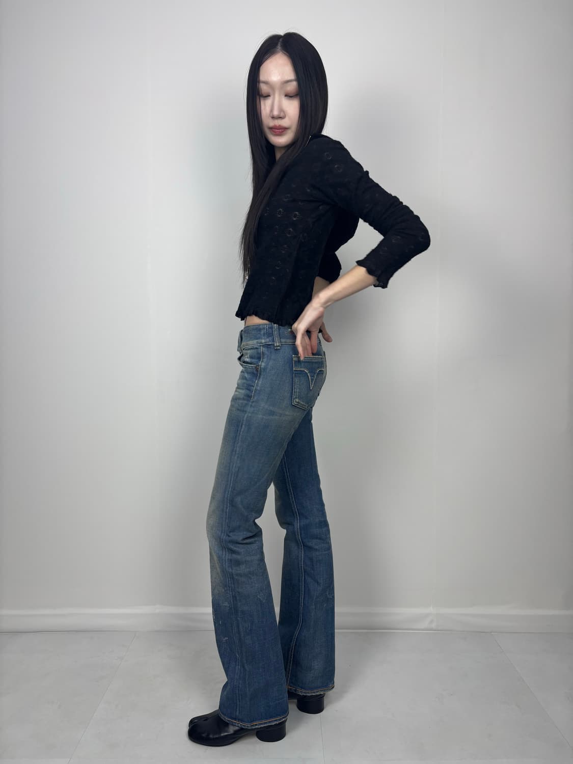 DIESEL BELTED WAIST BOOTCUT DENIM 상품이미지3