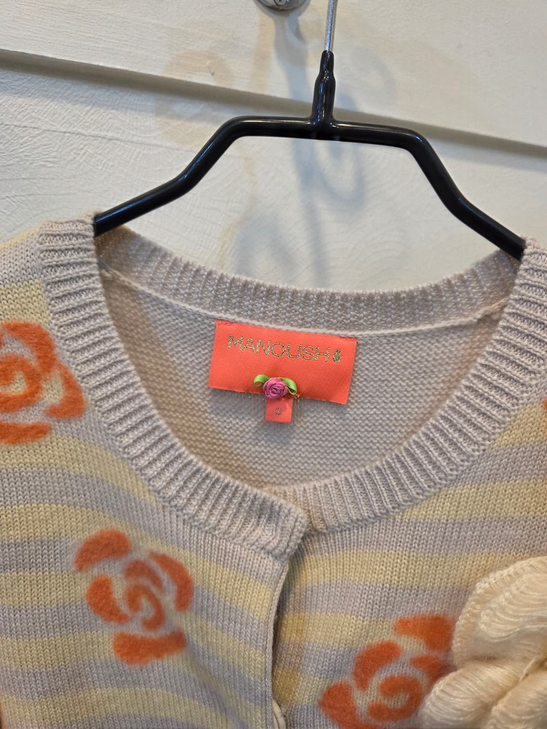 마누슈 오렌지장미 패턴 가디건 상품이미지2