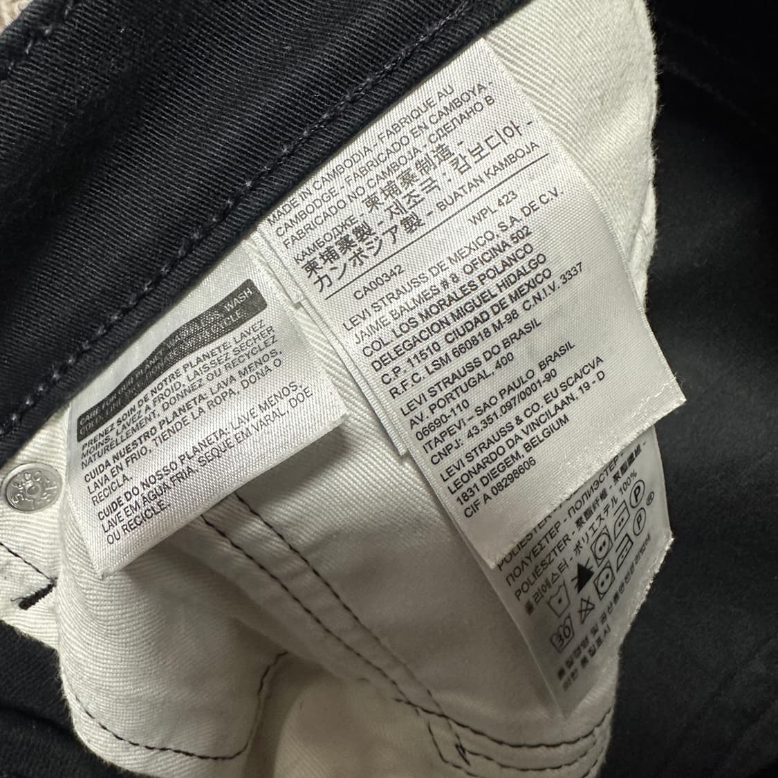 LEVI'S 505 premium jeans black 상품이미지5