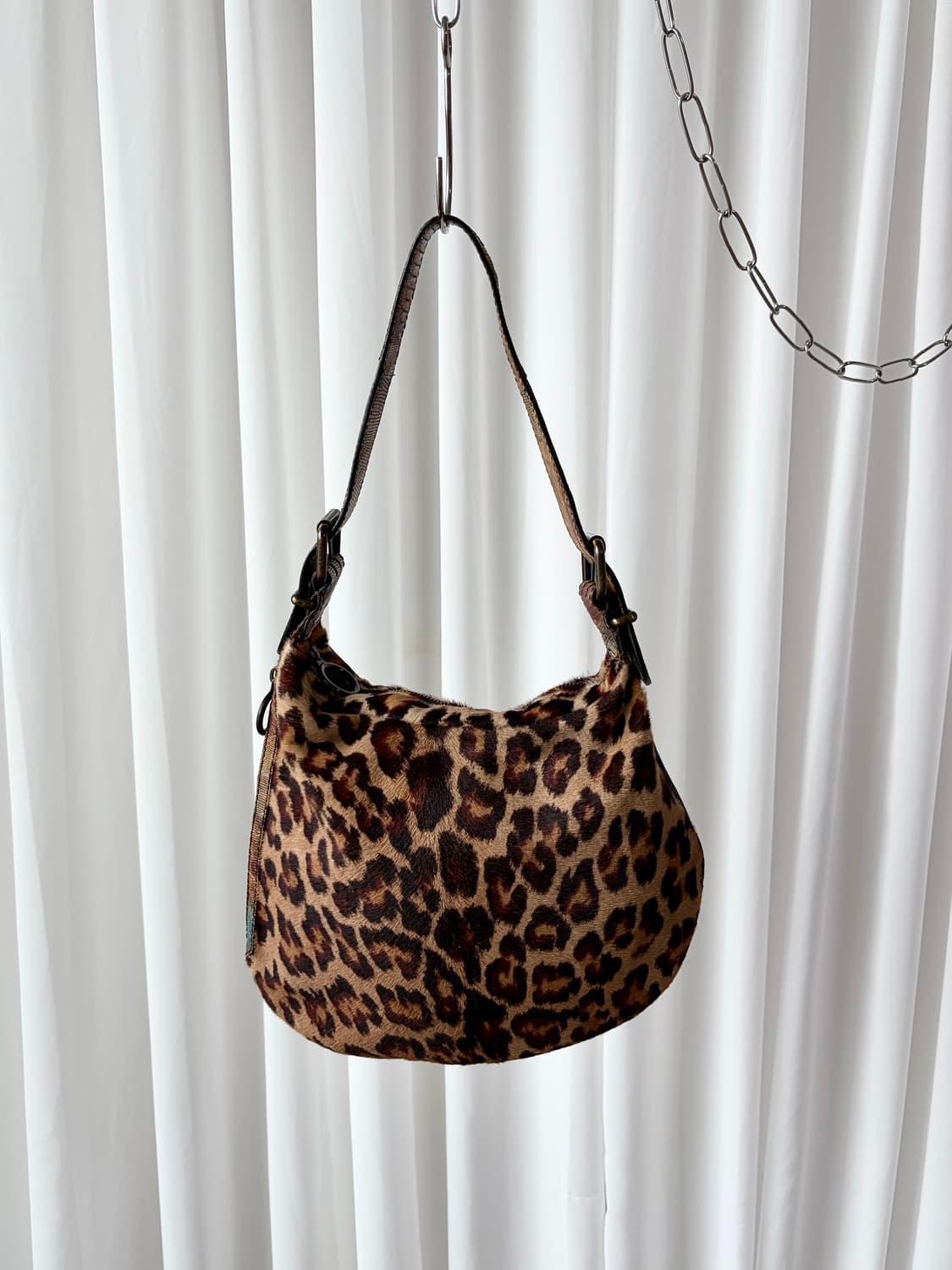 펜디 레어 00s 레오파드 송치 & 주카 오이스터 백  상품이미지1