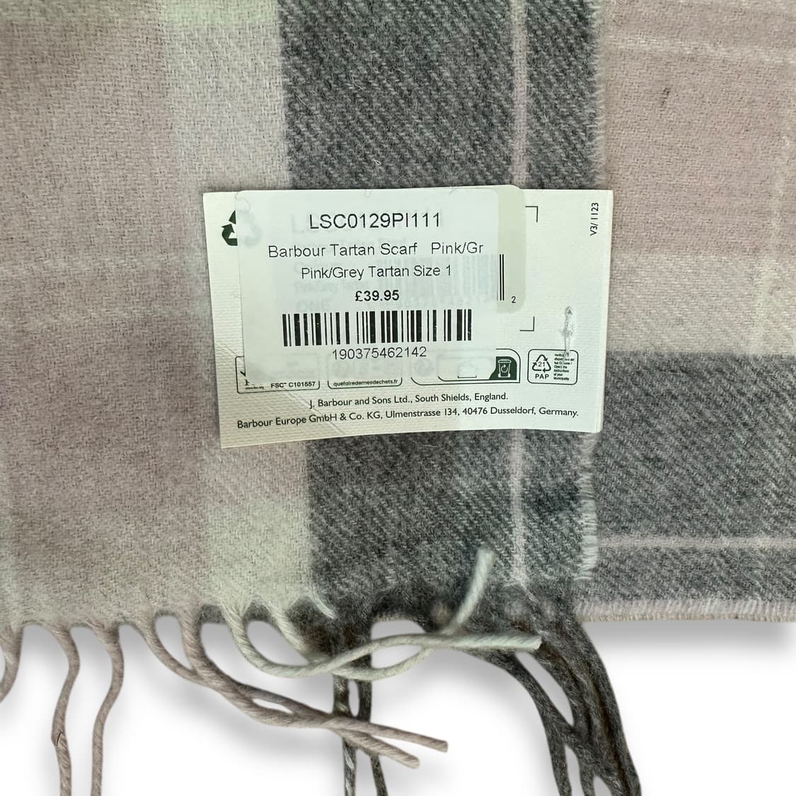 바버 울캐시미어 머플러 상품이미지3