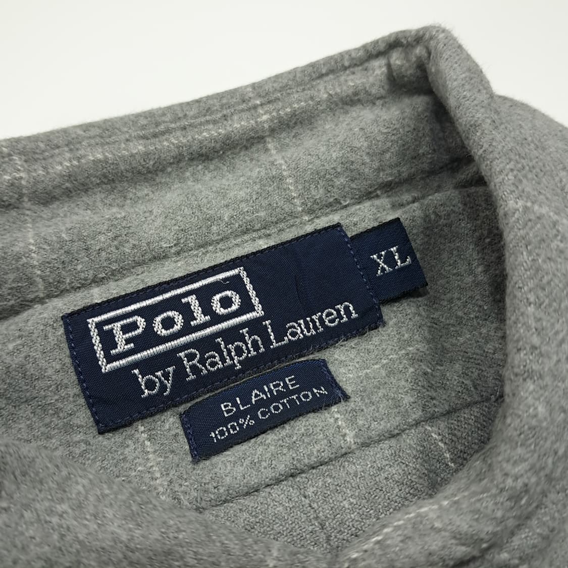 CL065 폴로 코튼 블레어 윈도우페인 그레이 셔츠 상품이미지3