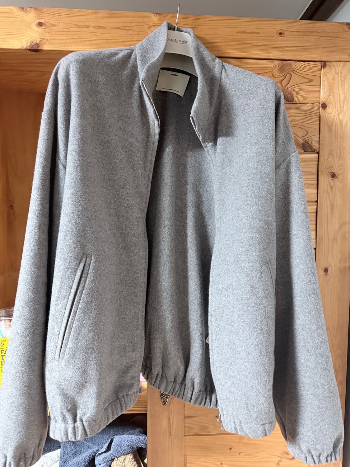 (5)포터리 캐시미어울하이넥 자켓 상품이미지1