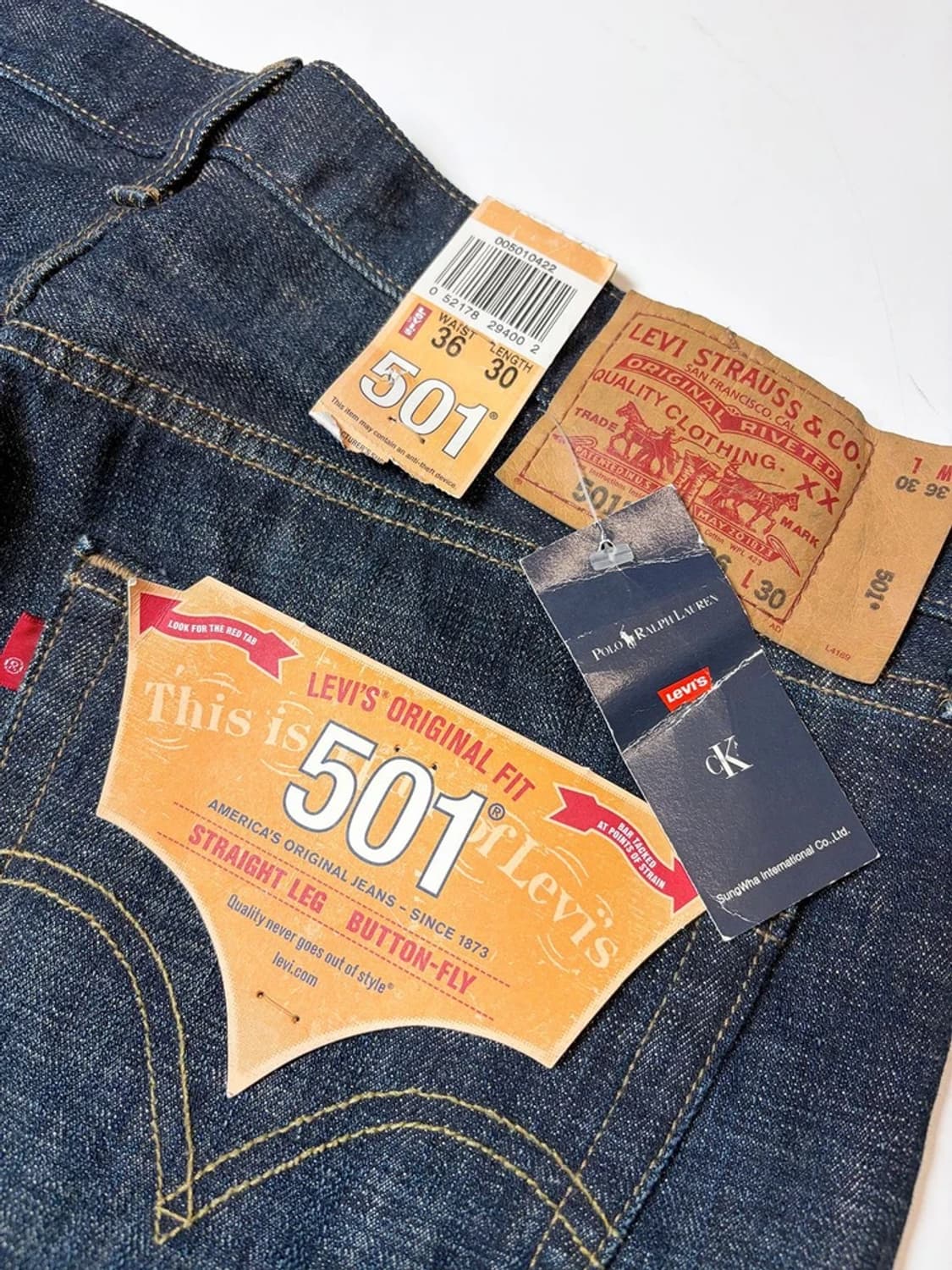 리바이스 501 00's 스트레이트 데님 팬츠 PN9238 상품이미지5