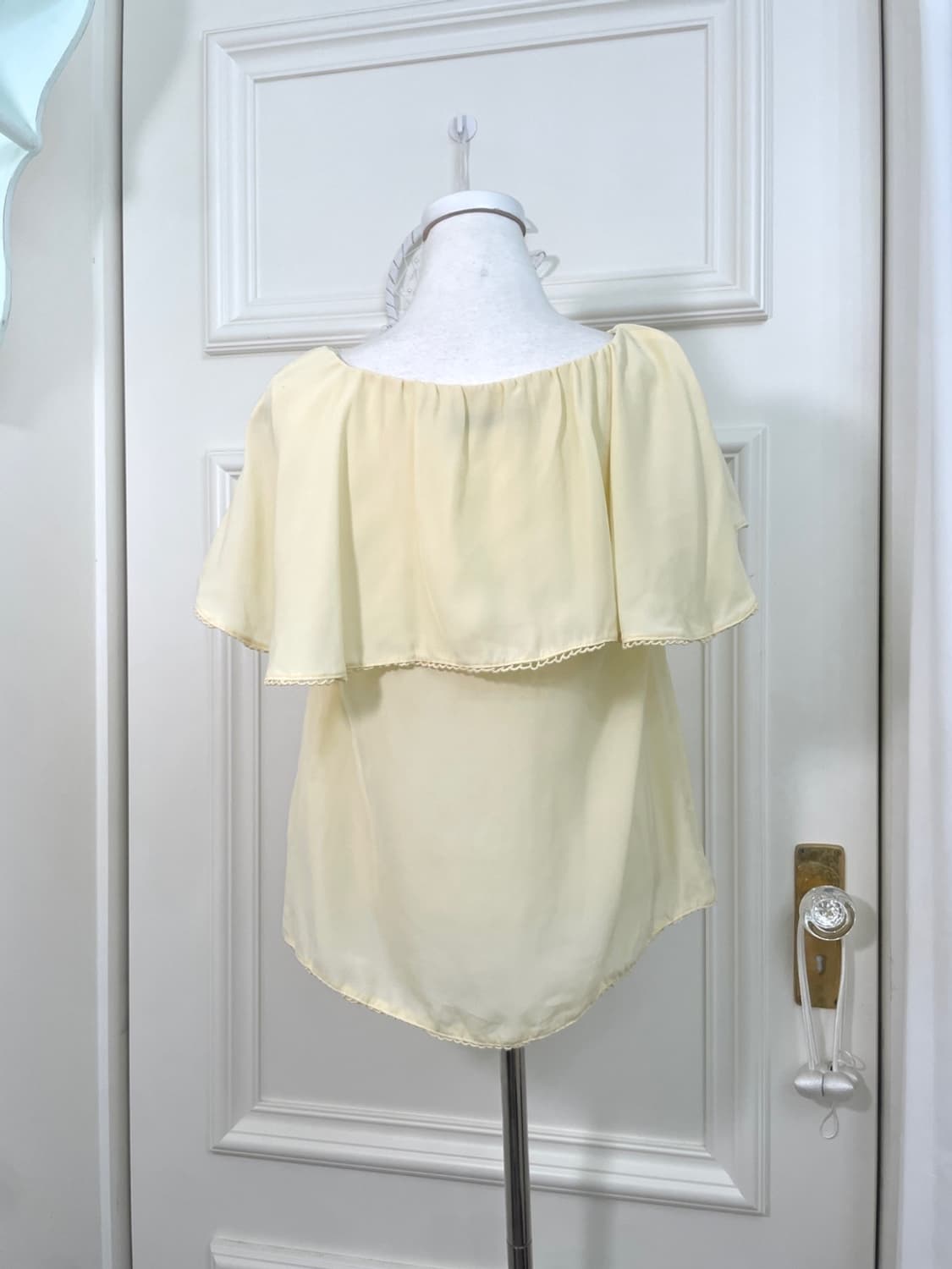 yellow wing point summer blouse(size-F) 상품이미지3