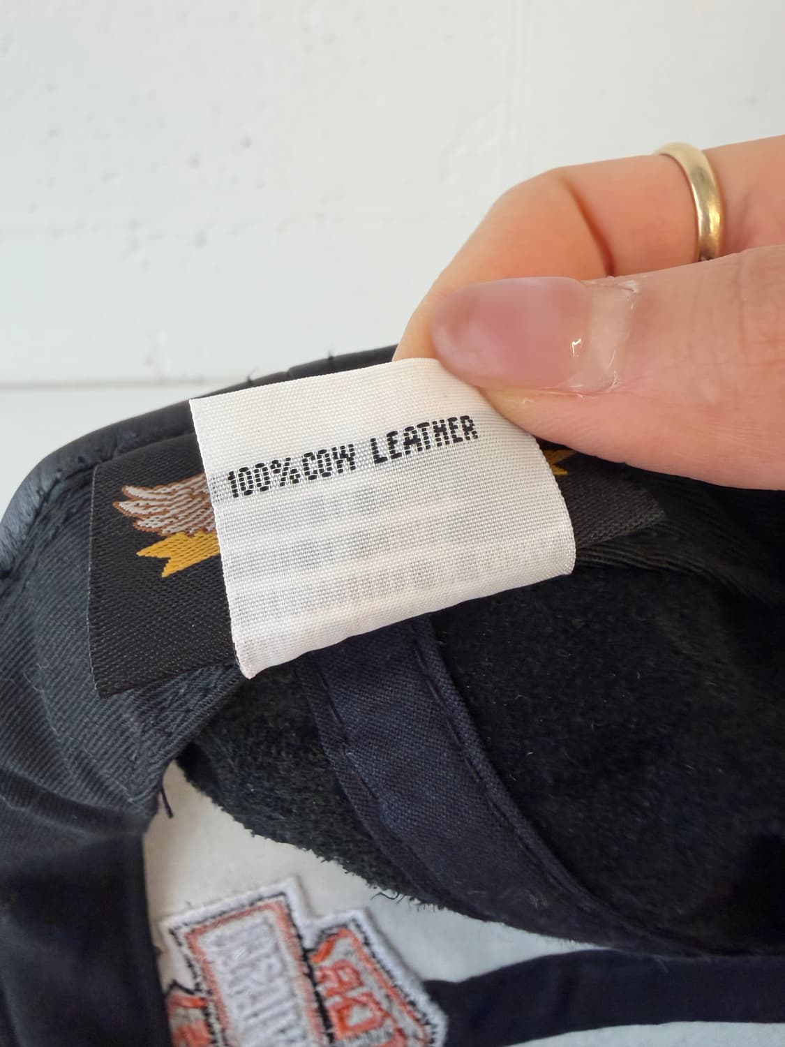 할리데이비슨 100% 소가죽 레더 볼캡 야구모자 상품이미지6