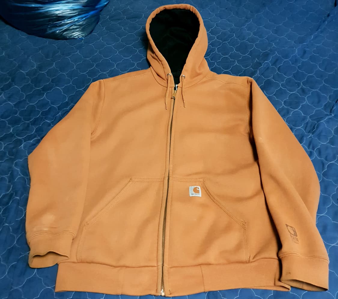 칼하트 레인디펜더 써멀 헤비웨이트 워크 후드집업 (S) 상품이미지1