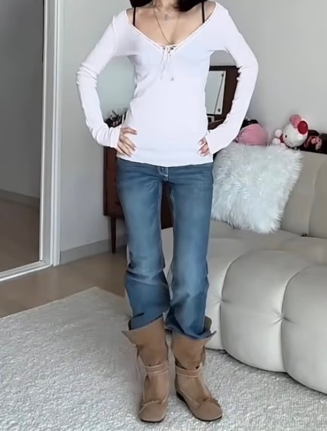 구해요) 브랜디멜빌 레이스 롱슬리브 아이보리 상품이미지1