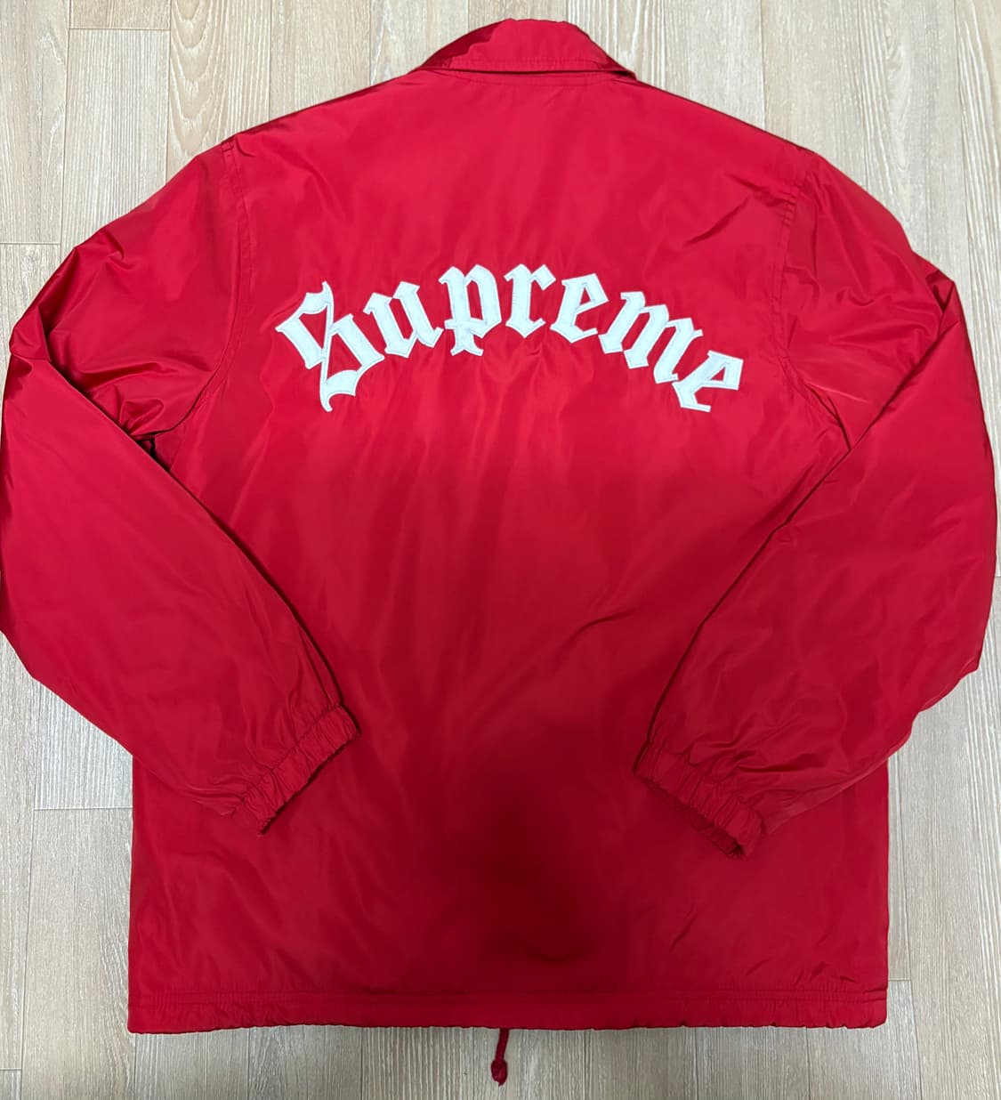 [M] 슈프림 올드잉글리쉬 코치자켓 레드 상품이미지1