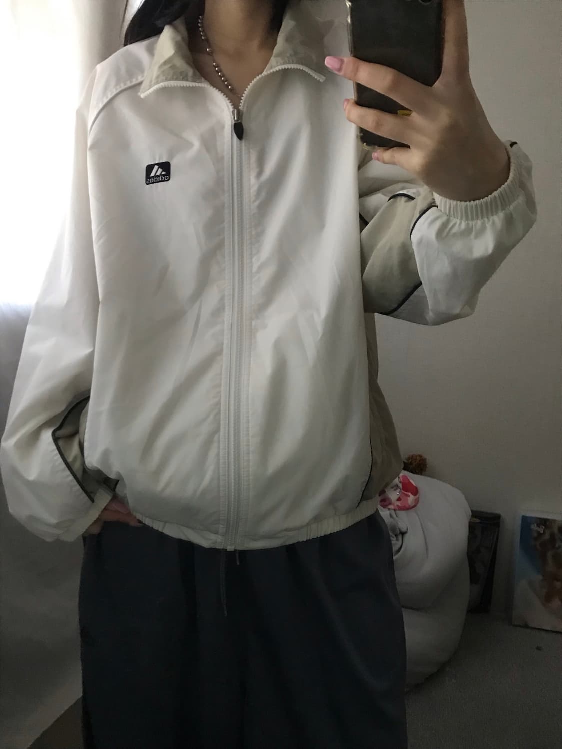 아디다스 90s 화이트 바람막이 상품이미지6