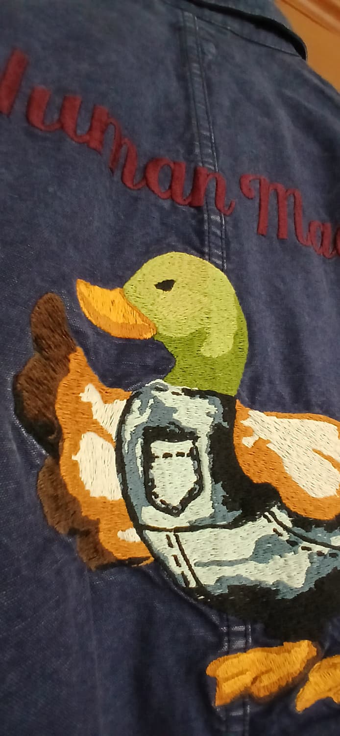 휴먼메이드 가먼트 다이드 커버올 자켓 Large 상품이미지6